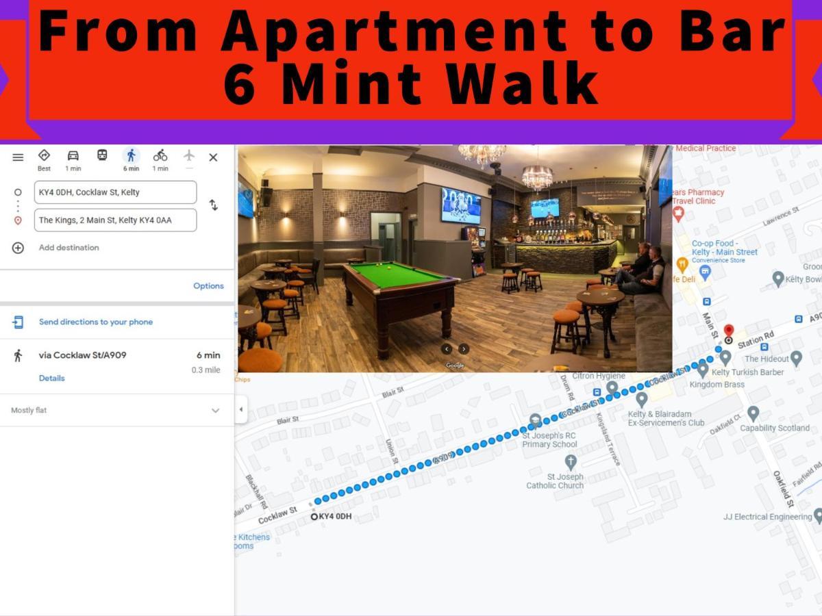 2 Bedrooms Entire Apartment Self Check In Kelty المظهر الخارجي الصورة